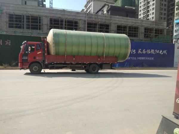 丹东西昌阳光城玻璃钢化粪池安装